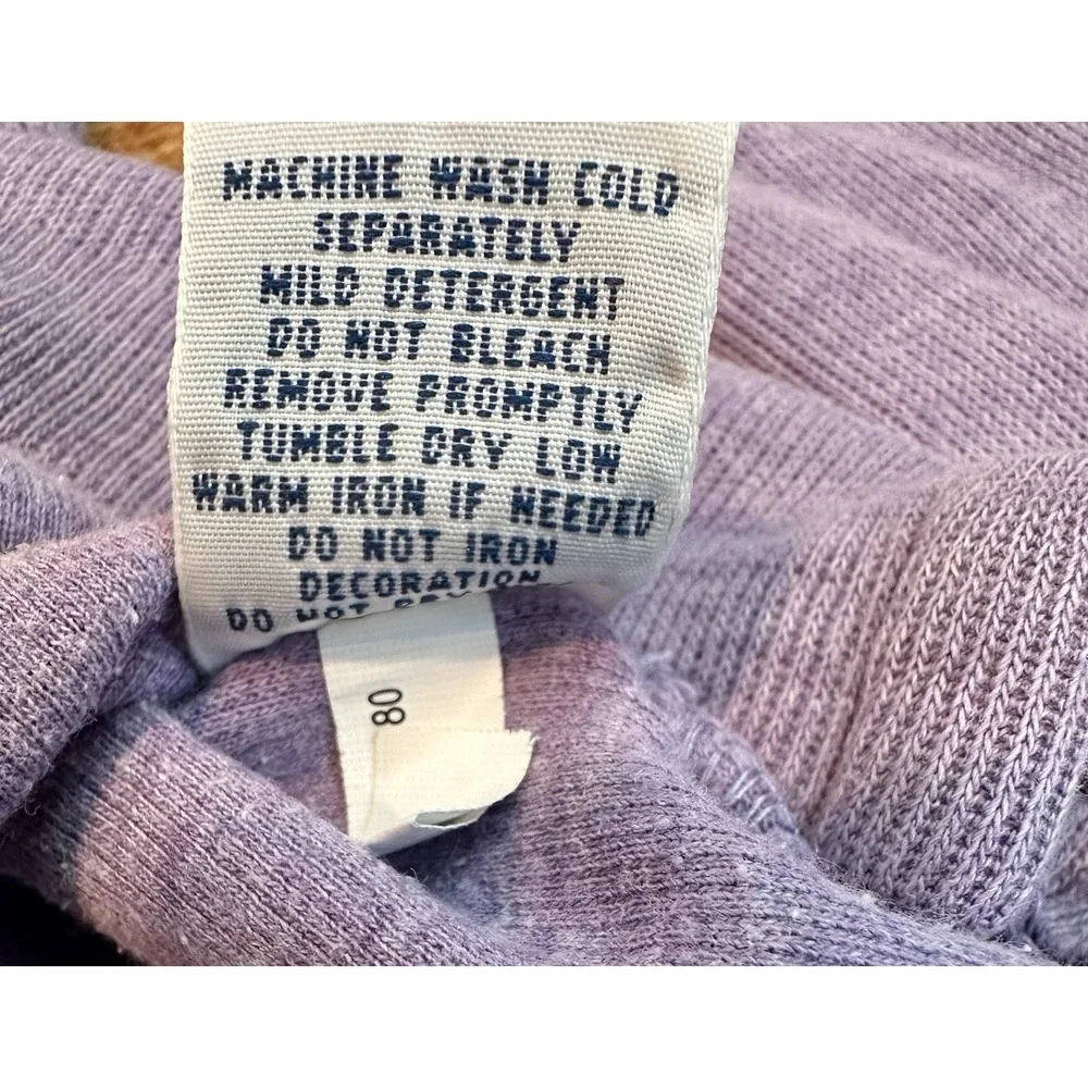 Polo Ralph Lauren Mens Purple Estate Rib Quarter Zip Pullover 100% Cotton Size L